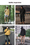 Maden Casual Outdoor Multi-pocket Hooded Men's Jackets Spring Fall Loose Windbreak Parka Ginger Climbing Outerwear Track Jacket