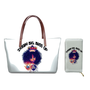 Custom Printed Women Bag Handbags African Girls Printing Purse and Handbags 2pcs Set Shoulder Tote Bag Females Summer Beach Bags
