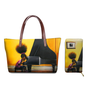 Custom Printed Women Bag Handbags African Girls Printing Purse and Handbags 2pcs Set Shoulder Tote Bag Females Summer Beach Bags