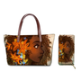 Custom Printed Women Bag Handbags African Girls Printing Purse and Handbags 2pcs Set Shoulder Tote Bag Females Summer Beach Bags