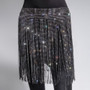 New Black Crystal Tassel Skirt Party Bling Rhinestone Mini Shirt Party Women Skirts