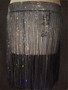 New Black Crystal Tassel Skirt Party Bling Rhinestone Mini Shirt Party Women Skirts