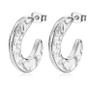Showfay 316L Stainless Steel Earrings for Women Gold Color Jewelry Punk Piercing Hoop Ear Decoration Fashion Accessories