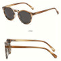 Round Fashion Polarized Women and Men Fashion Glasses UV Protection Trendy Classic Style Ideal for Beach,, Camping, Driving