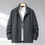 Extra Big Size Men's Spring Jacket Stand Collar Zip Up Coat Male Plus Large 10XL 12XL Loose Casual Fashion Work Wear Outerwear