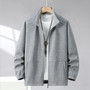 Extra Big Size Men's Spring Jacket Stand Collar Zip Up Coat Male Plus Large 10XL 12XL Loose Casual Fashion Work Wear Outerwear