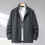 Extra Big Size Men's Spring Jacket Stand Collar Zip Up Coat Male Plus Large 10XL 12XL Loose Casual Fashion Work Wear Outerwear