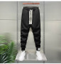 Autumn Men's orange Joggers Korean High Street Sports Trousers Cotton 9-Minute Sweatpants Fashionable Men's Clothing 2024
