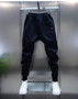 Autumn Men's orange Joggers Korean High Street Sports Trousers Cotton 9-Minute Sweatpants Fashionable Men's Clothing 2024