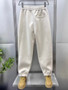 Autumn Men's orange Joggers Korean High Street Sports Trousers Cotton 9-Minute Sweatpants Fashionable Men's Clothing 2024