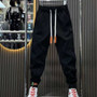 Autumn Men's orange Joggers Korean High Street Sports Trousers Cotton 9-Minute Sweatpants Fashionable Men's Clothing 2024