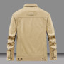 Spring Autumn Men's Cotton Jackets Trendy Men's Fashion Outerwear Windbreaker Coats Men Turn-Down Collar Tactical Jackets 5XL