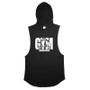 Gym Hooded Tank Top Men Fitness Clothing Mens Bodybuilding Hoody Vest Summer Sports Fashion Cotton Sleeveless T Shirts Plus Size