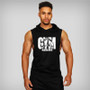 Gym Hooded Tank Top Men Fitness Clothing Mens Bodybuilding Hoody Vest Summer Sports Fashion Cotton Sleeveless T Shirts Plus Size