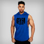 Gym Hooded Tank Top Men Fitness Clothing Mens Bodybuilding Hoody Vest Summer Sports Fashion Cotton Sleeveless T Shirts Plus Size