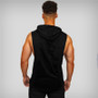 Gym Hooded Tank Top Men Fitness Clothing Mens Bodybuilding Hoody Vest Summer Sports Fashion Cotton Sleeveless T Shirts Plus Size