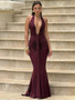 Deep V Neck Draped Ruched Sexy Maxi Dress Women Summer Fashion Halter Sleeveless Backless Club Party Long Dress Elegant BM98