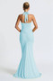 Deep V Neck Draped Ruched Sexy Maxi Dress Women Summer Fashion Halter Sleeveless Backless Club Party Long Dress Elegant BM98