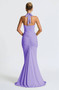 Deep V Neck Draped Ruched Sexy Maxi Dress Women Summer Fashion Halter Sleeveless Backless Club Party Long Dress Elegant BM98
