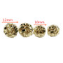 14k Gold Plated 12mm round Stud Earrings for Men And Women Fashion Jewelry Irregular Geometric Shape Gold Nugget Earrings