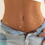 Spring Summer New Boho Minimalism Multilayer Waist Beads Women Fashion Geometric Sequins Belly Chain Sexy Body Chain Jewelry
