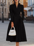 Long Sleeve Holiday Patchwork Chic Maxi Dress Women Autumn V Neck Slim Party Dress Elegant Fashion Ladies Knee Length Dresses
