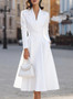 Long Sleeve Holiday Patchwork Chic Maxi Dress Women Autumn V Neck Slim Party Dress Elegant Fashion Ladies Knee Length Dresses