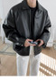 Mauroicardi Spring Autumn Cool Luxury Short Black Soft Light Pu Leather Jacket Men Zipper Casual Mens Jackets and Coats Fashion