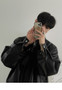 Mauroicardi Spring Autumn Cool Luxury Short Black Soft Light Pu Leather Jacket Men Zipper Casual Mens Jackets and Coats Fashion
