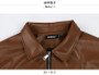 Mauroicardi Spring Autumn Cool Luxury Short Black Soft Light Pu Leather Jacket Men Zipper Casual Mens Jackets and Coats Fashion