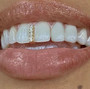 RACHELZ Fashion CZ Stone Vertical Bar Teeth Grillz Braces Hip Hop 4 Zircon Tooth Caps Dental Grills For Women Men Jewelry