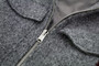 DUOPERI Women Fashion Winter Autumn Fleece Cropped Jacket Lapel Collar Long Sleeves Female Chic Lady Casual Short Outwear