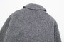 DUOPERI Women Fashion Winter Autumn Fleece Cropped Jacket Lapel Collar Long Sleeves Female Chic Lady Casual Short Outwear