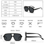 SO&EI Ins Popular Fashion Double Bridges Square Men Sunglasses Vintage Punk Yellow Blue Shades UV400 Men Trending Sun Glasses