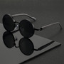 Vintage Round Sunglasses 2025 Fashion Classic Gradient Outdoor Shades Trendy Luxury Brand Designer Metal Rim Sun Glasses