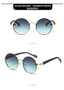 Vintage Round Sunglasses 2025 Fashion Classic Gradient Outdoor Shades Trendy Luxury Brand Designer Metal Rim Sun Glasses