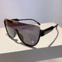 KAMMPT Vintage Semi-round Sunglasses Women Fashion Monoblock Outdoor Goggle Shades Ins Trending 2023 New Design UV400 Eyewear