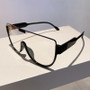 KAMMPT Vintage Semi-round Sunglasses Women Fashion Monoblock Outdoor Goggle Shades Ins Trending 2023 New Design UV400 Eyewear