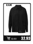 [EAM] Black Printed Back Zipper Sweatshirt New Round Neck Long Sleeve Women Big Size Fashion Tide Spring Autumn 2026 1DJ0624