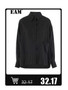 [EAM] Black Printed Back Zipper Sweatshirt New Round Neck Long Sleeve Women Big Size Fashion Tide Spring Autumn 2026 1DJ0624