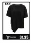 [EAM] Black Printed Back Zipper Sweatshirt New Round Neck Long Sleeve Women Big Size Fashion Tide Spring Autumn 2026 1DJ0624