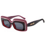 New Fashion Sunglasses Men And Women Large Frame Square Car Sunglasses Cool Trendy Color Glasses Frame M6216