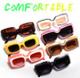 New Fashion Sunglasses Men And Women Large Frame Square Car Sunglasses Cool Trendy Color Glasses Frame M6216