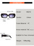 New Fashion Sunglasses Men And Women Large Frame Square Car Sunglasses Cool Trendy Color Glasses Frame M6216