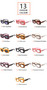 New Fashion Sunglasses Men And Women Large Frame Square Car Sunglasses Cool Trendy Color Glasses Frame M6216