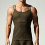 TAUWELL Fashion Men Tank Tops Sleeveless Tops Summer Undershirt for Gym Casual Wear Skinny Streetwear O-neck Male Vests 2025