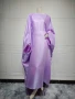 2024 Muslim Dress Women Summer Fashion Muslim Long Sleeve Satin Plus Size Long Abaya Kaftan Abaya Dubai Abaya Muslim Clothes