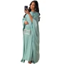 2024 Muslim Dress Women Summer Fashion Muslim Long Sleeve Satin Plus Size Long Abaya Kaftan Abaya Dubai Abaya Muslim Clothes