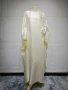 2024 Muslim Dress Women Summer Fashion Muslim Long Sleeve Satin Plus Size Long Abaya Kaftan Abaya Dubai Abaya Muslim Clothes