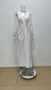 DEAT Spring New Arrival Fashion Hollow Out Sleeveless Dresses For Women Trendy Split V-neck Irregular Dress Female 11A03623